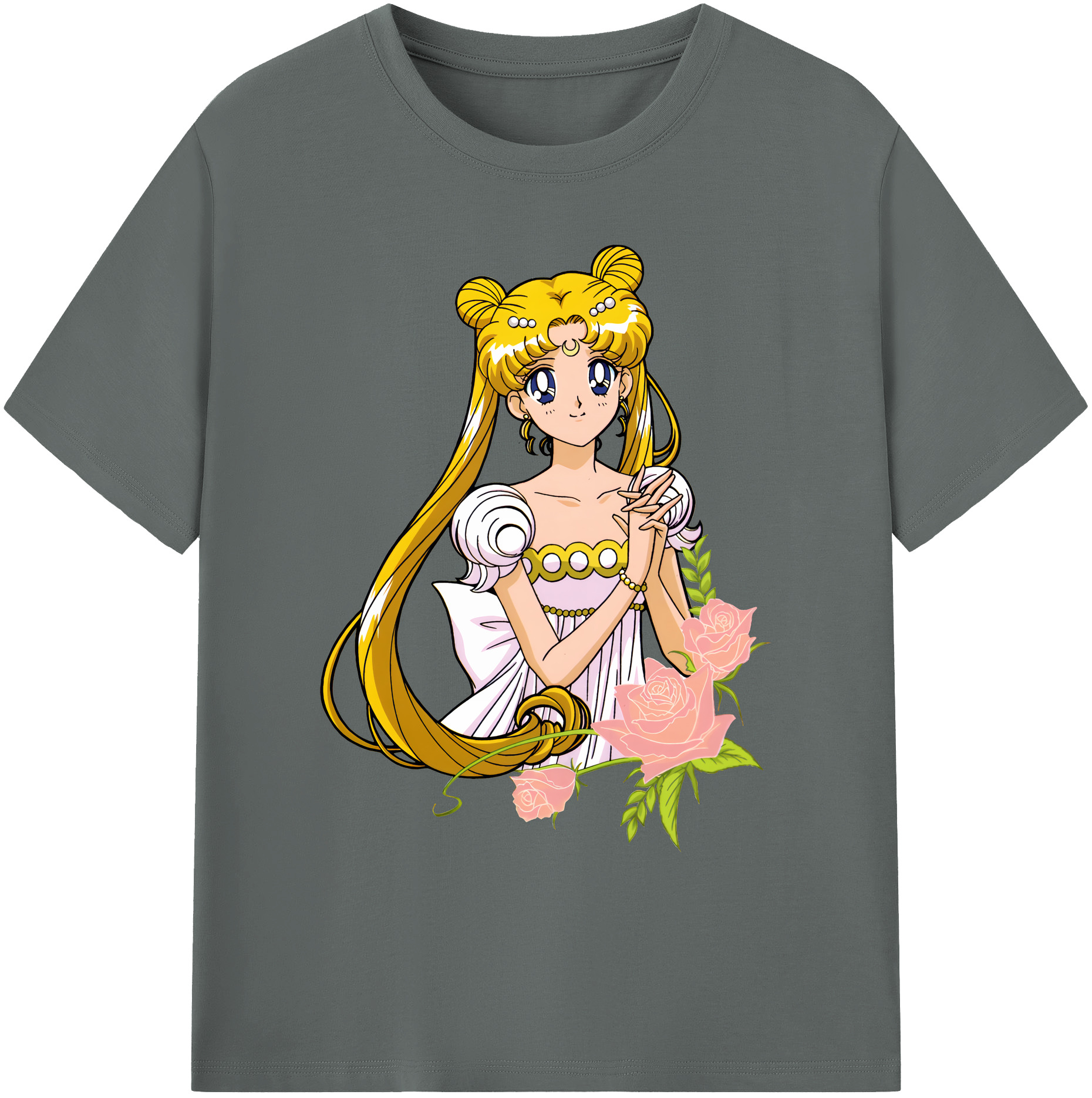 （画像用） 美少女戦士セーラームーン 愛野 美奈子 あいの みなこ Sailor Moon Aino Minako 綿100％ メンズ半袖Tシャツ｜肌触りやわらか＆通気性